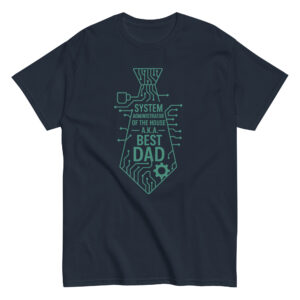Best Dad circuit board tie T-shirt design.