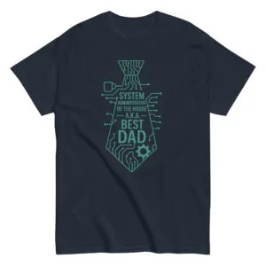 Best Dad circuit board tie T-shirt design.