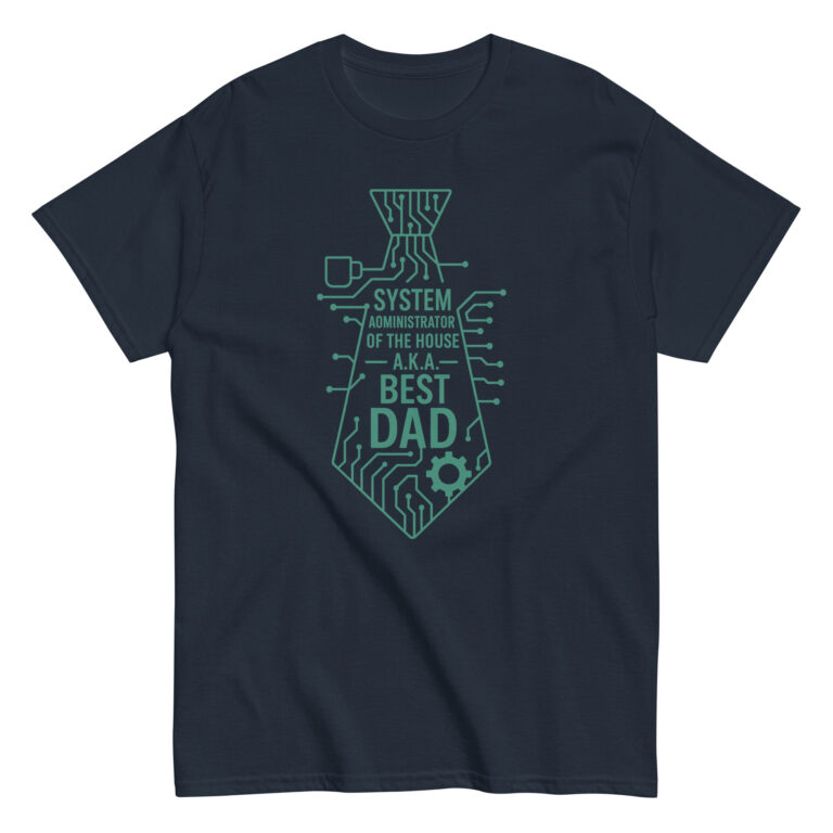 Best Dad circuit board tie T-shirt design.