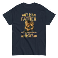 T-shirt with father and child autism message.