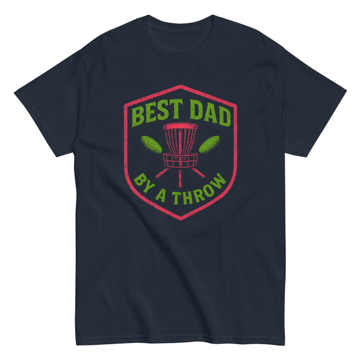 Best Dad by a Throw disc golf shirt