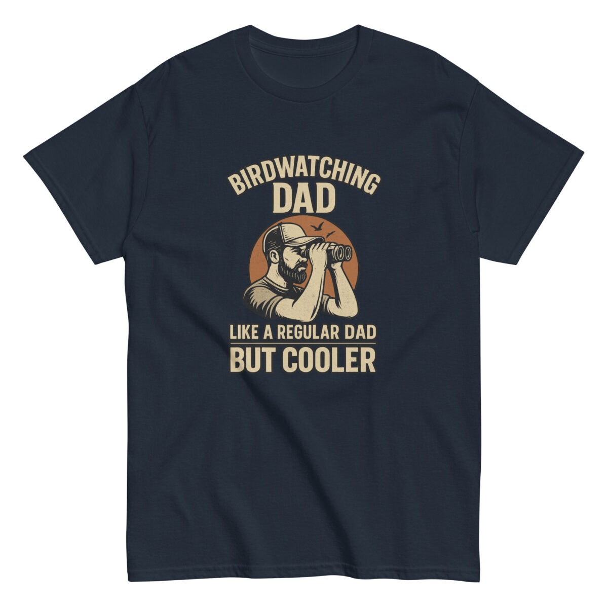 Birdwatching Dad T-shirt illustration, humor design