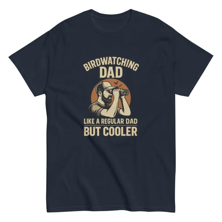 Birdwatching Dad T-shirt illustration, humor design