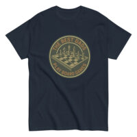 T-shirt with chess and board games design.