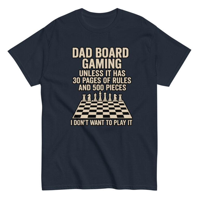 Dad board gaming humorous t-shirt design.
