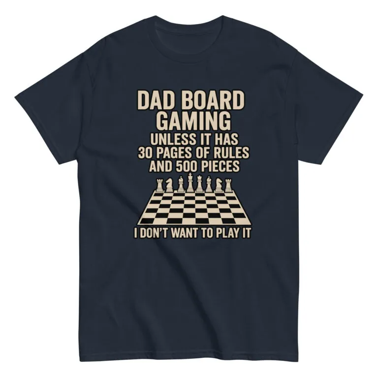 Dad board gaming humorous t-shirt design.
