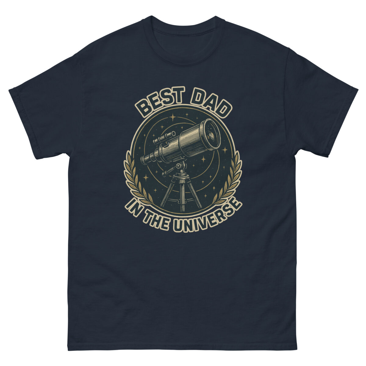 Best dad t-shirt with telescope graphic