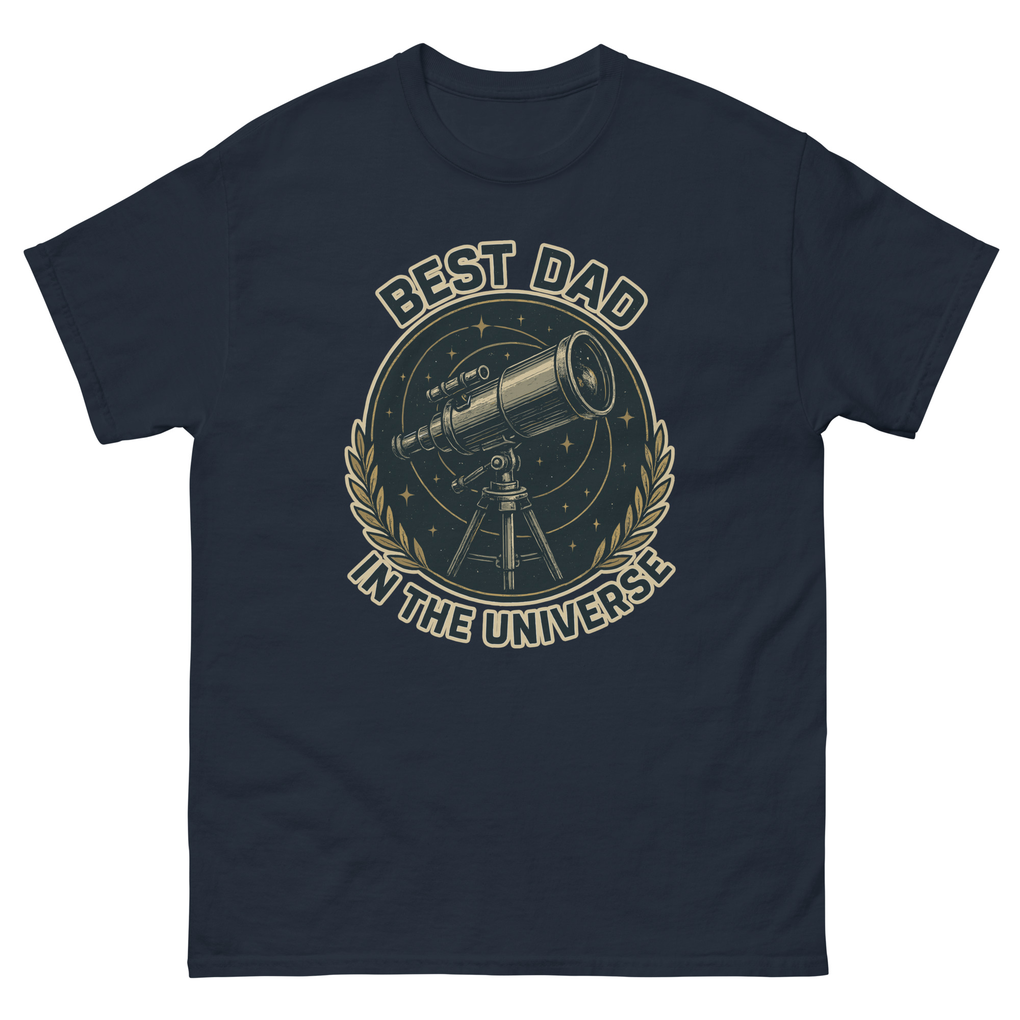 Best dad t-shirt with telescope graphic