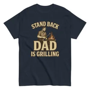 Dad grilling graphic t-shirt design