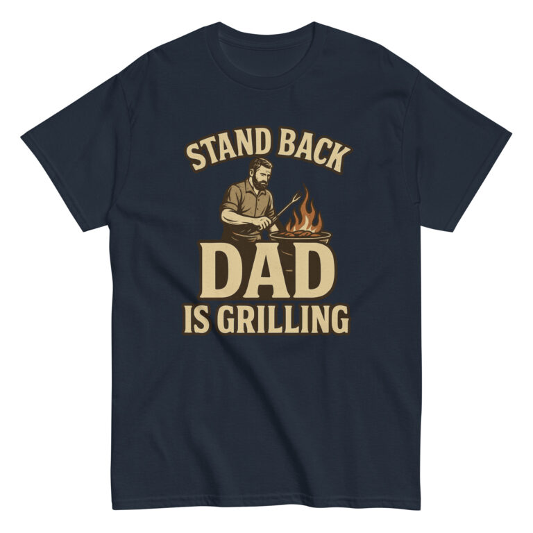 Dad grilling graphic t-shirt design