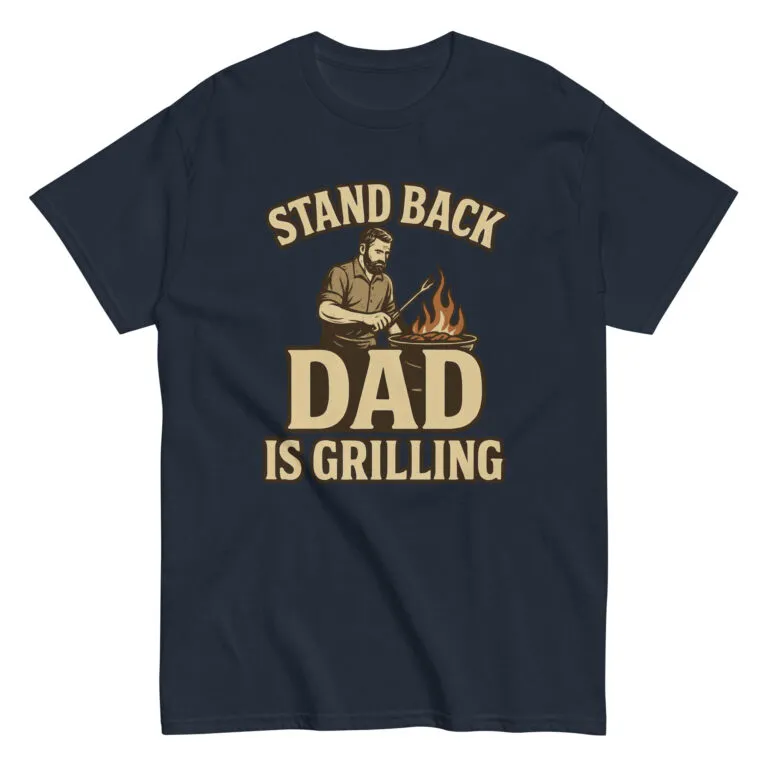 Dad grilling graphic t-shirt design