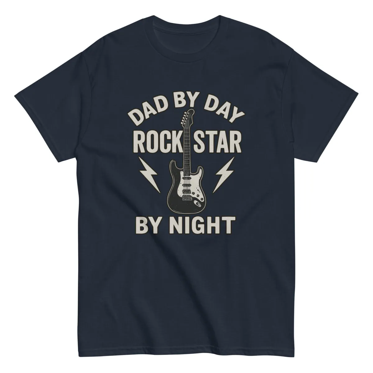 T-shirt with guitar and funny dad slogan