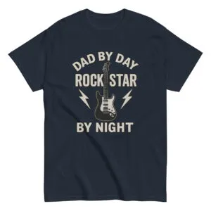 T-shirt with guitar and funny dad slogan