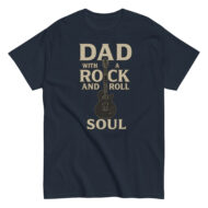 T-shirt with guitar design, 'Rock and Roll' theme