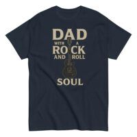 T-shirt with guitar design, 'Rock and Roll' theme