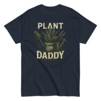 Navy T-shirt with 'Plant Daddy' design
