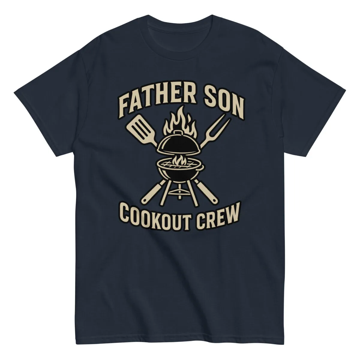 Father son cookout crew graphic t-shirt
