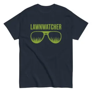 Lawnwatcher t-shirt with grass sunglasses design