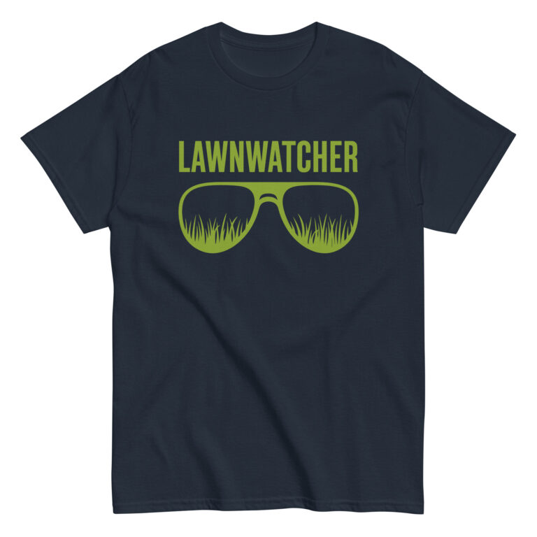 Lawnwatcher t-shirt with grass sunglasses design