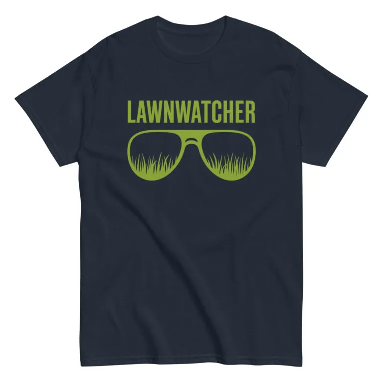 Lawnwatcher t-shirt with grass sunglasses design