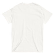 Back view of plain white T-shirt
