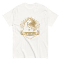 Papa Beekeeper t-shirt with bee design.