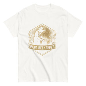 Papa Beekeeper t-shirt with bee design.