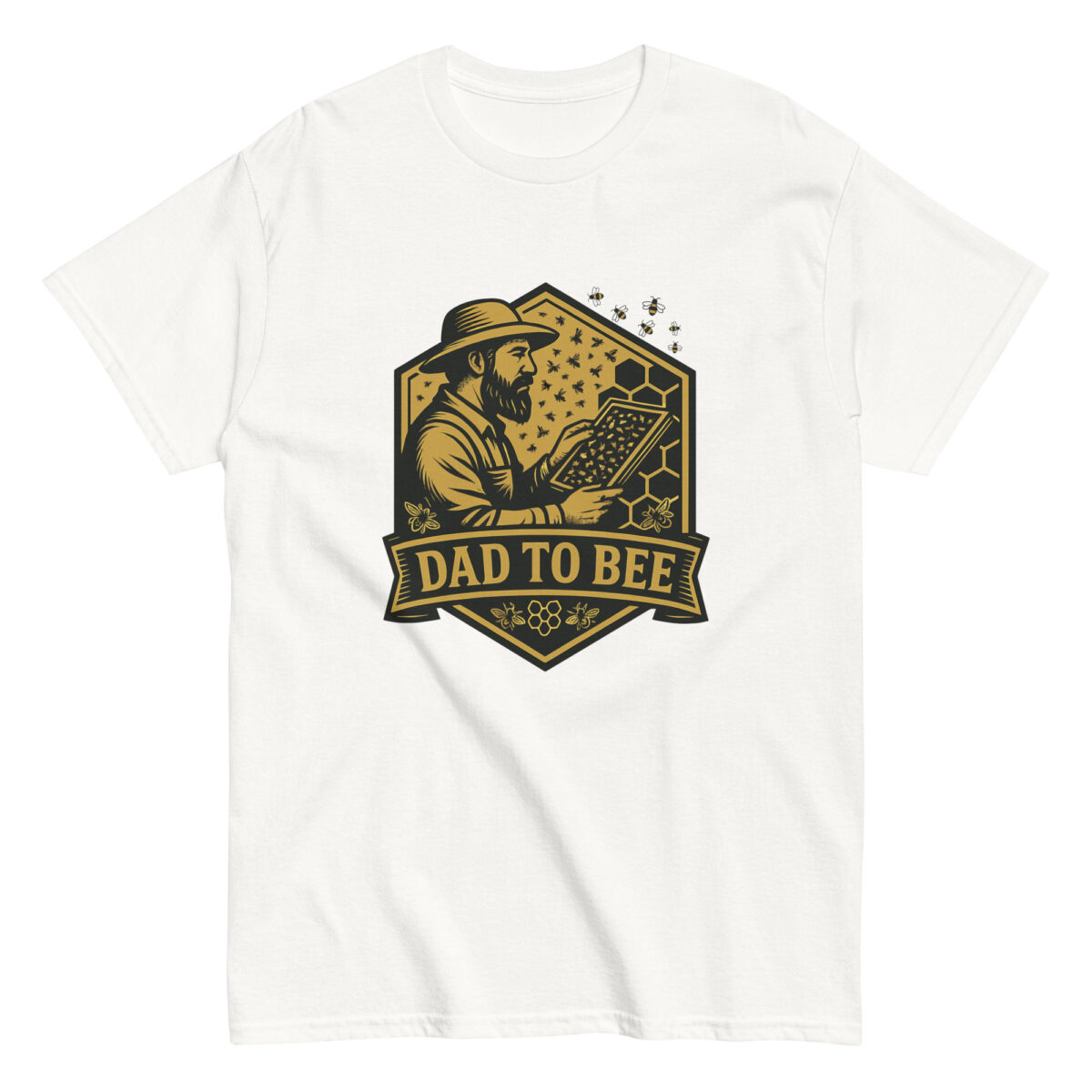 Dad to Bee beekeeping themed t-shirt design
