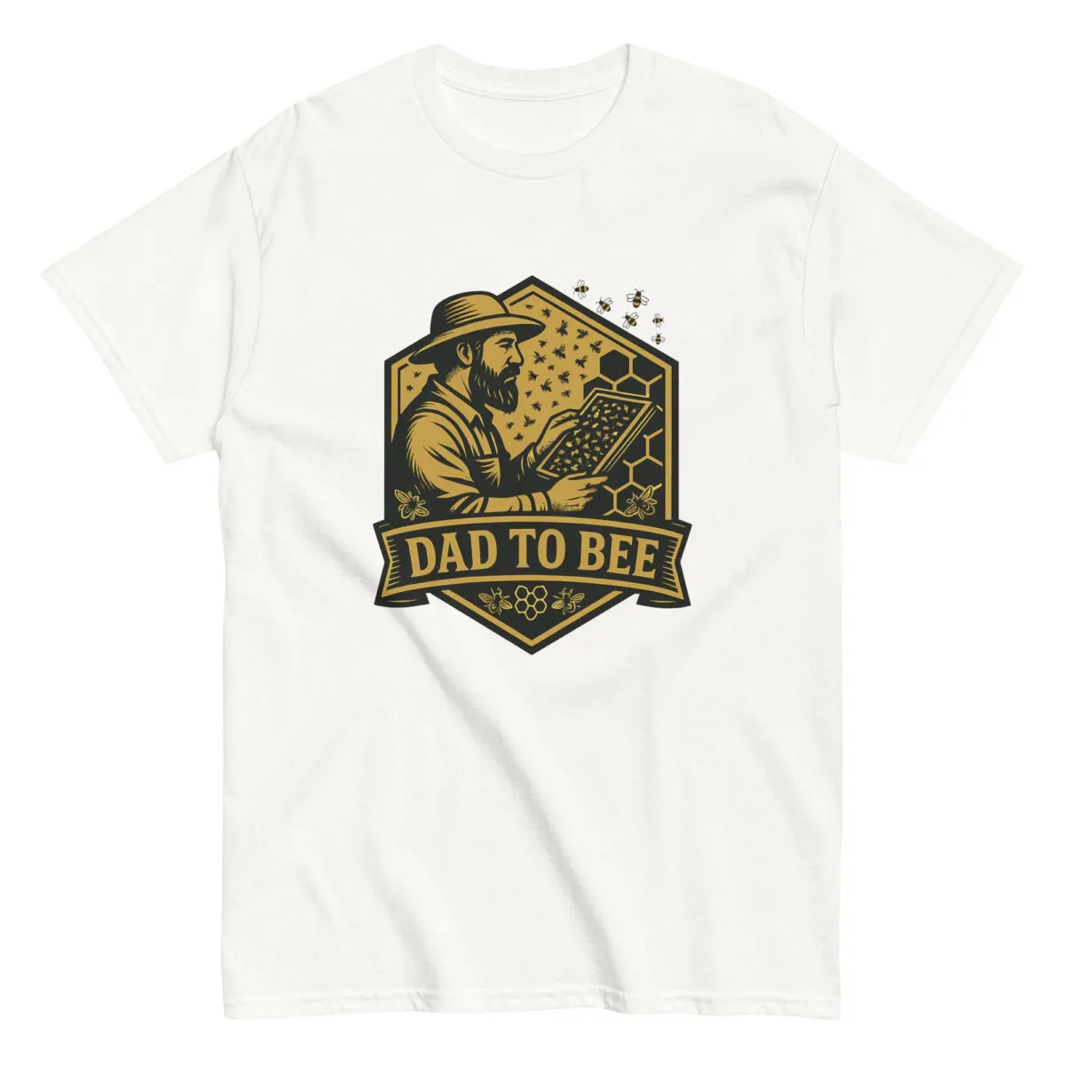 Dad to Bee beekeeping themed t-shirt design