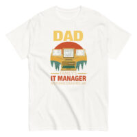 Dad IT manager shirt with computer graphics