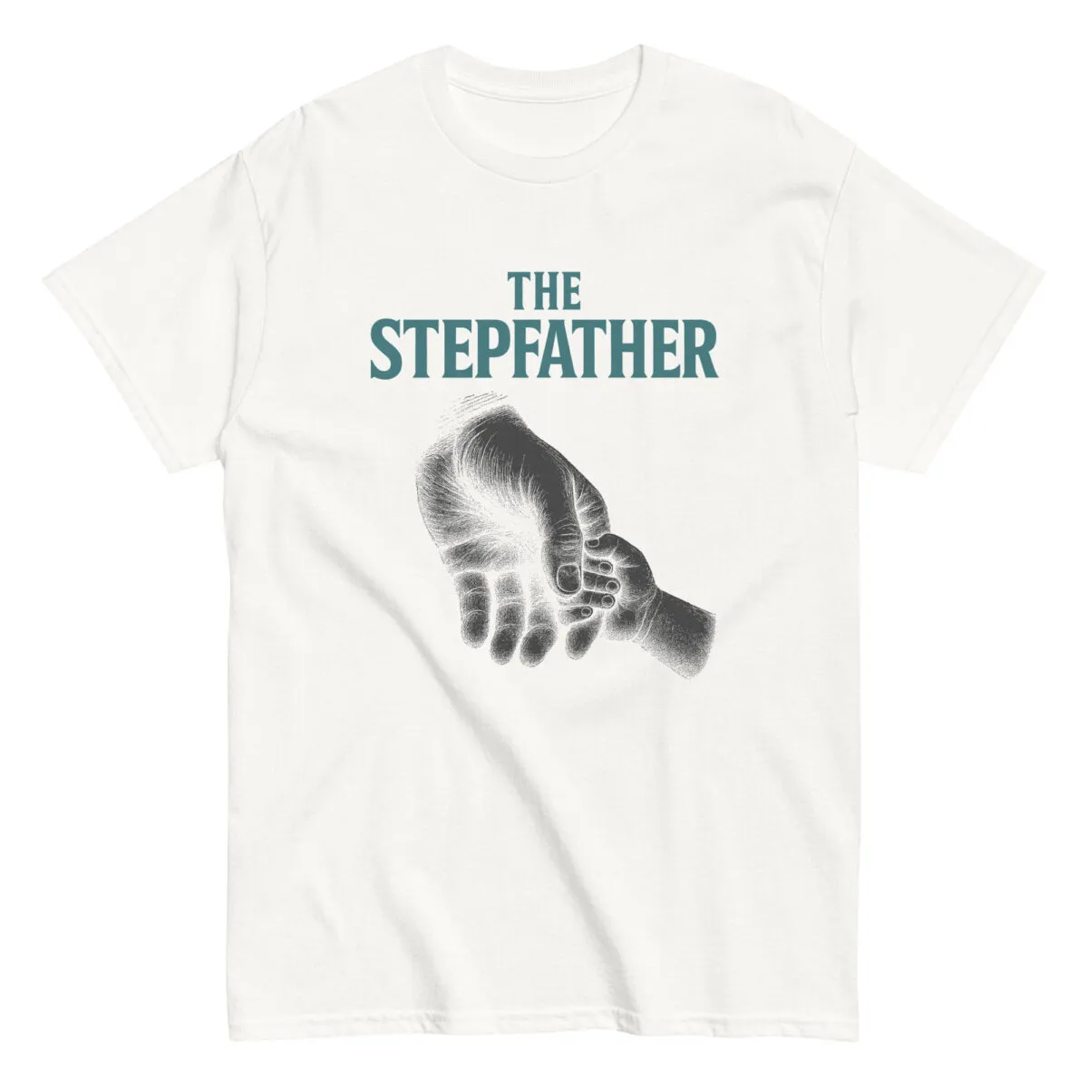 T-shirt with 'The Stepfather' design and hands graphic