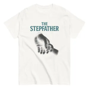 T-shirt with 'The Stepfather' design and hands graphic