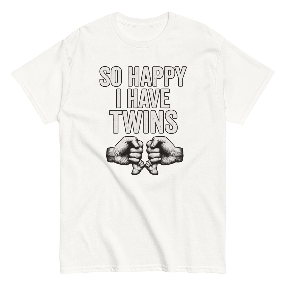 T-shirt with twin celebration design.