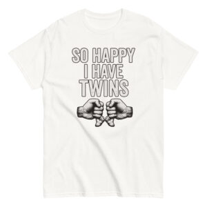 T-shirt with twin celebration design.