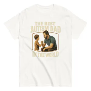 T-shirt with 'Best Autism Dad' design