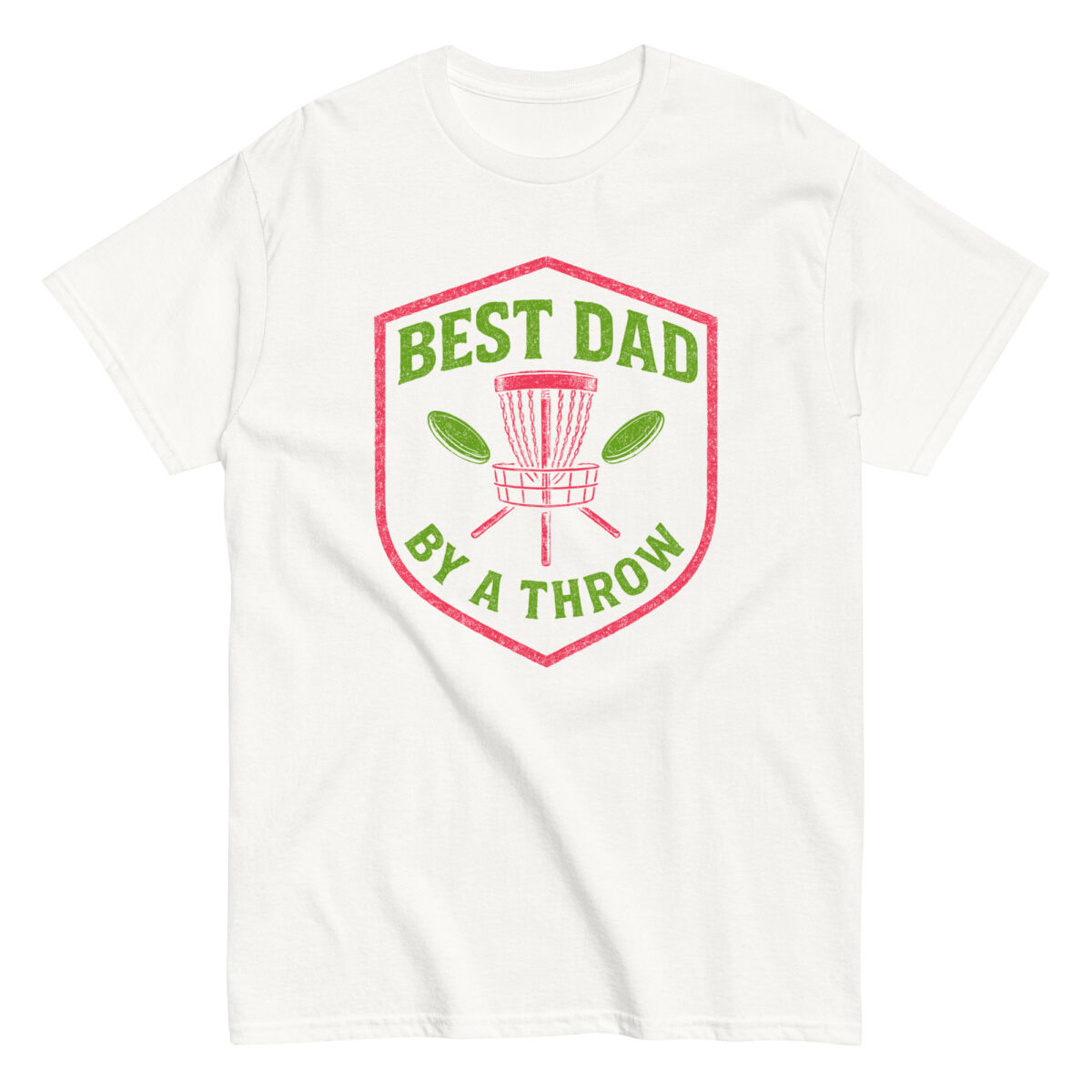 T-shirt with "Best Dad by a Throw" design