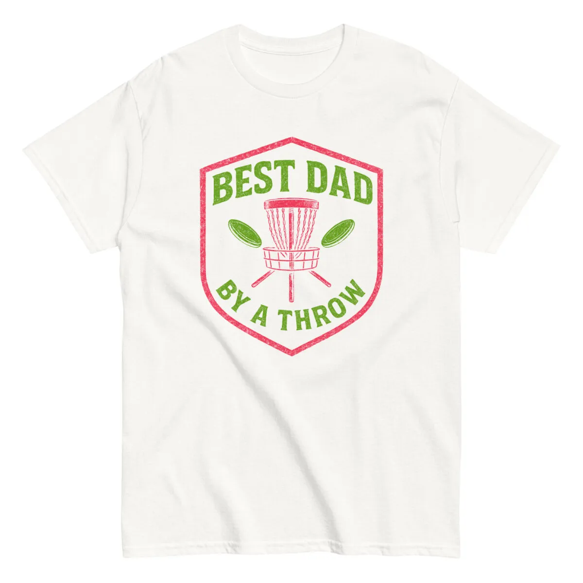 T-shirt with "Best Dad by a Throw" design
