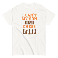 T-shirt with chess-themed humor design