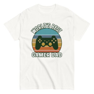 World's Best Gamer Dad T-shirt design