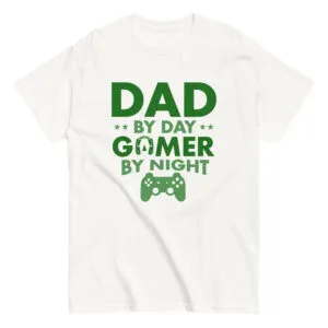 Dad by day, gamer by night T-shirt design