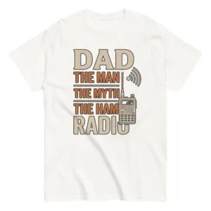 Dad's ham radio themed t-shirt design