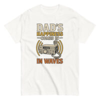 Dad's happiness radio waves t-shirt design