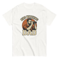 Bird Watching Dad T-shirt design with illustration
