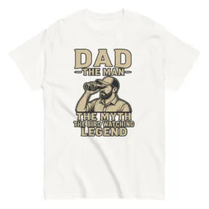 Dad bird watching legend graphic t-shirt