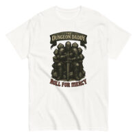 Dungeon Daddy T-shirt with knight design.