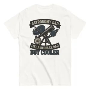 Astronomy dad t-shirt, telescope graphic, cool design.