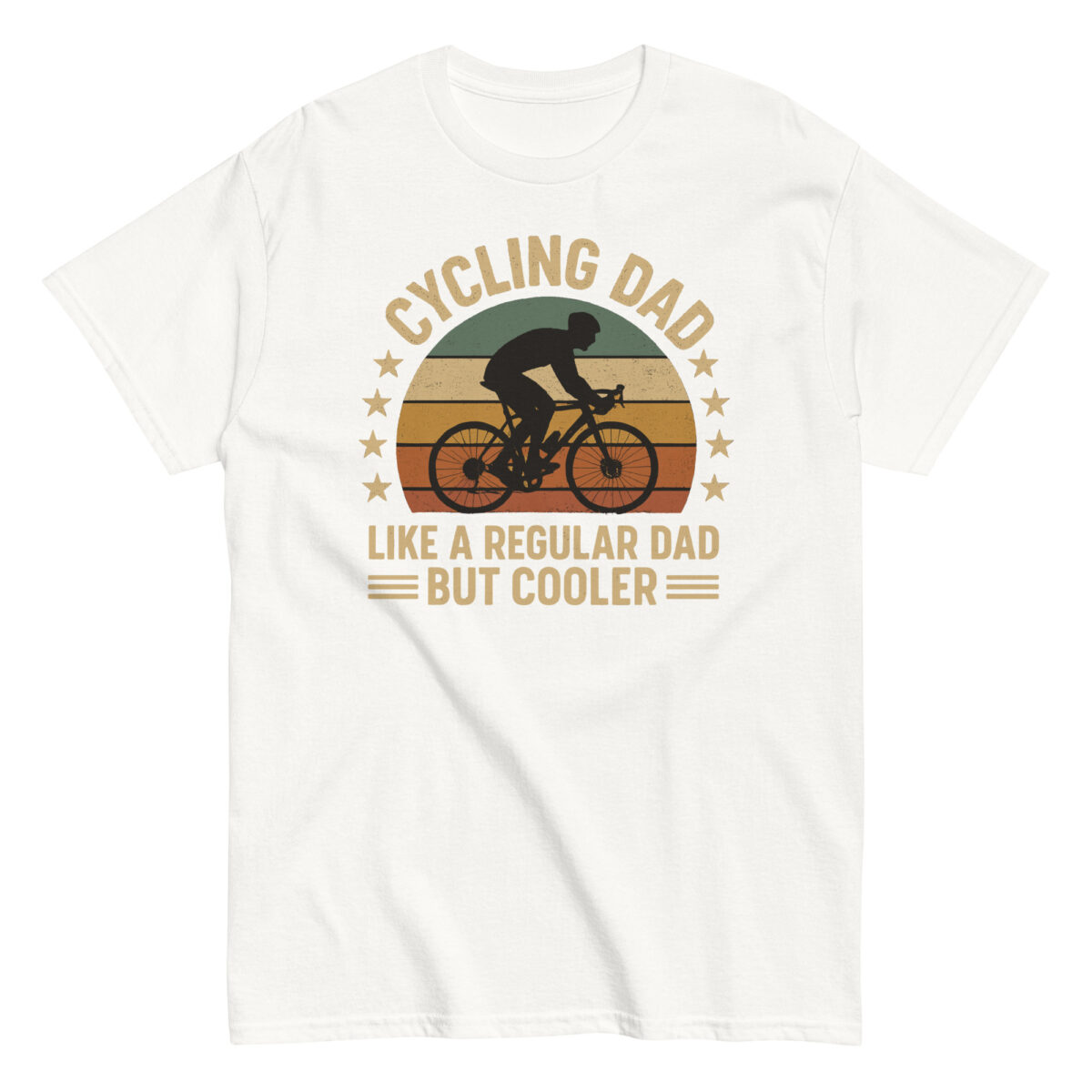 Cycling dad t-shirt with vintage design