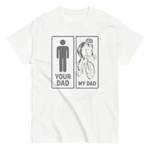 Cyclist dad graphic funny t-shirt