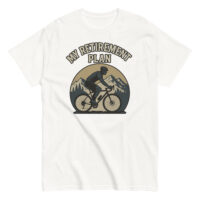 Cycling retirement plan mountain t-shirt design