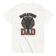 Marathon Dad t-shirt with runner graphic
